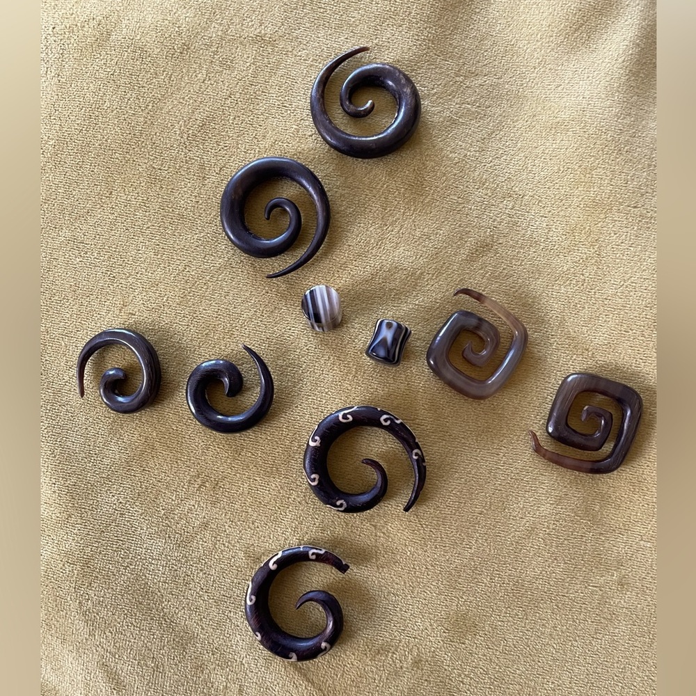 Tribal ear gauges